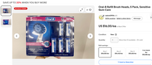 Load image into Gallery viewer, 250 units Oral-B Refill Brush Heads, 5 Pack, Sensitive Gum Care