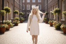 Load image into Gallery viewer, Cat ears Kitty Headwear White Furry Animal Headband Costume Bow Bells morning