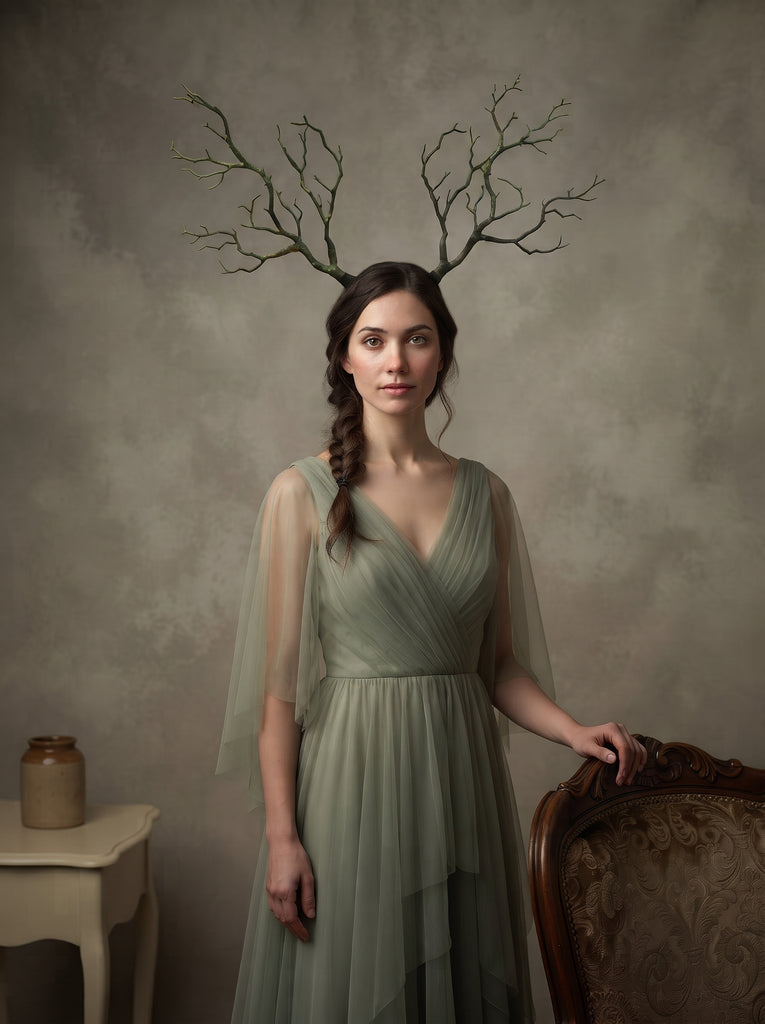 AI-generated styling photo showing how the piece looks worn