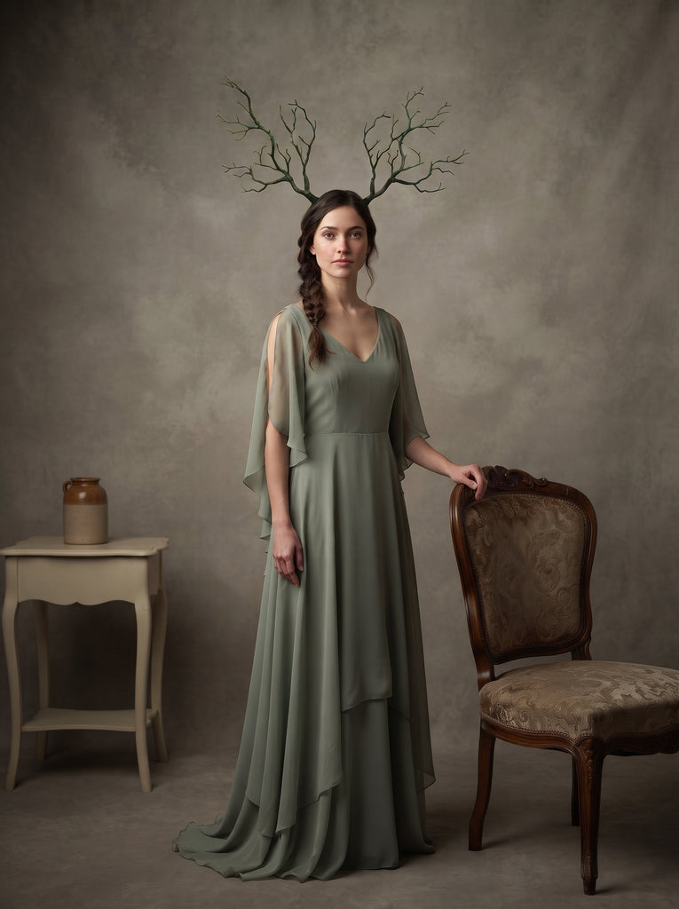 AI-generated styling photo showing how the piece looks worn