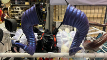 Load image into Gallery viewer, Galaxy Purple Blue Huge Horn Forest Gothic Demon Nymph Ram Horn Headdress Headband Punk Evil sheep Diablo Photography Cosplay【NALUMI】