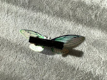 Load image into Gallery viewer, Black Purple Shiny Dragonfly Butterfly Hair Clip Nymph Natural Hair Pin Gift For Her
