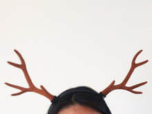 Load image into Gallery viewer, Antlers Reindeer Horn Demon Nymph Horn Headdress Christmas Wizard  Costume（Small）