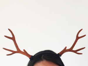 Antlers Reindeer Horn Demon Nymph Horn Headdress Christmas Wizard  Costume（Small）