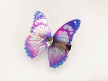 Load image into Gallery viewer, Purple Pink Blue Shiny Butterfly Hair Clip Nymph