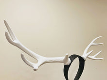 Load image into Gallery viewer, Antlers Reindeer White Horn Demon Nymph Horn Headdress Christmas Wizard Costume（Big）