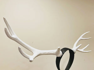 Antlers Reindeer White Horn Demon Nymph Horn Headdress Christmas Wizard Costume（Big）