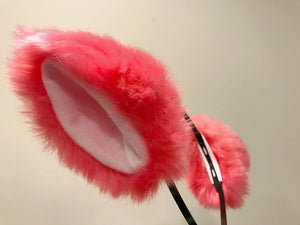 Cat ears Kitty Headwear Cherry Furry Animal Headband Costume Bow Bells