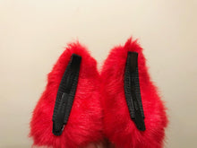 Load image into Gallery viewer, Cat ears Kitty Headwear Red Black Furry Animal Headband Costume Bow Bells