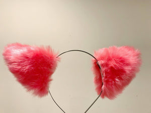 Cat ears Kitty Headwear Cherry Furry Animal Headband Costume Bow Bells