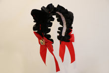 Load image into Gallery viewer, Cat Ears kitty headwear Furry Black Red Black Ears Bells Maid Lolita Cute Halloween