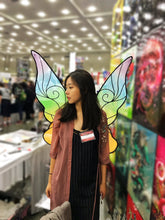 Load image into Gallery viewer, Rainbow Colorful Butterfly Wing Cosplay Costume Big handmade Elf Halloween NALUMI
