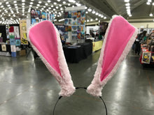 Load image into Gallery viewer, Pink Rabbit Ears Bunny Ears Short fur Cosplay Animal Furry Costume Halloween Easter NALUMI