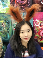 Load image into Gallery viewer, Mix Brown Coffee Fox Rabbit Ears Bunny Ears Long fur Cosplay Animal Furry Costume Halloween  Easter NALUMI