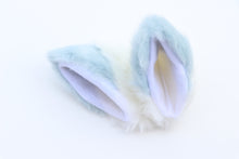 Load image into Gallery viewer, Cat side ears Kitty Head wear White Stitching Light Blue Furry Animal Headband Costume Bow Bells Halloween NALUMI