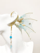 Load image into Gallery viewer, Light Blue Lake Sky Mermaid Earring Sea Shell Fairy Ears Elven Ears Earcuffs cosplay fantasy decoration Nature Fish Fin photography【NALUMI】