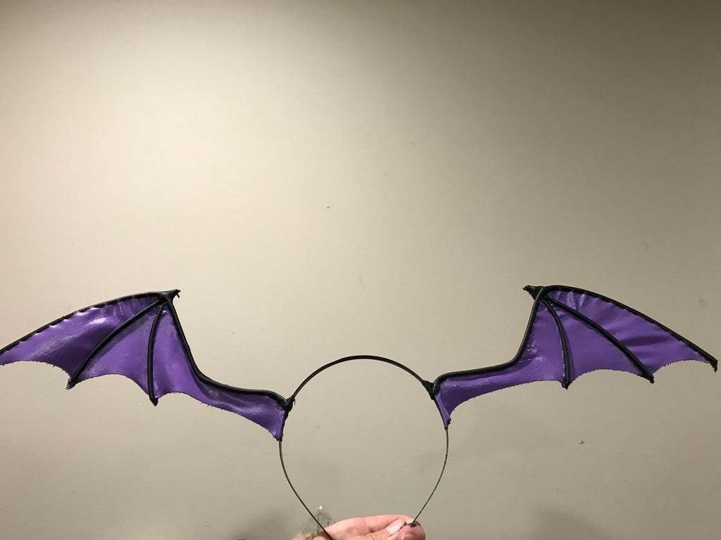 Large BatWing HeadDress Black Devil Cosplay Costume Vampire Morrigan Bat Witch Halloween