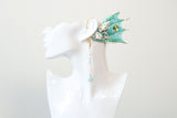 Green Blue Lake Sky Mermaid Earring Sea Shell Fairy Ears Elven Ears Earcuffs cosplay fantasy decoration Nature Fish Fin photography【NALUMI】