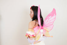 Load image into Gallery viewer, Purple Pink Colorful Princess Butterfly Wing Glitter 3 Layers Cosplay Costume Big handmade Elf Halloween NALUMI