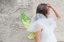 Load image into Gallery viewer, Green Yellow Colorful Princess Butterfly Wing 3 Layers Cosplay Costume Big handmade Elf Halloween NALUMI