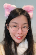 Load image into Gallery viewer, Pink Cat ears Kitty kitten Cosplay Anime Headwear Long Furry Animal Hair clip Hairpin Costume Natural Simulation