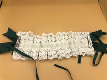 Load image into Gallery viewer, Lolita Maid Cute Headwear Headband Navy Blue Deep Blue White Ribbon Pearl Bows Beads Chain Lace Costume Halloween Cosplay Japanese