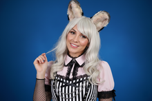 Load image into Gallery viewer, CAT EAR HEADBAND - Faux Fur Headband - Animal Headdress - Handmade Headpiece - Cat Mom Gifts - Cute Head Band huge stitching color